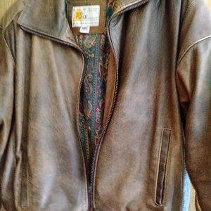 Vintage WB Place & Co. Men's Leather Jacket Made in USA Men's Small